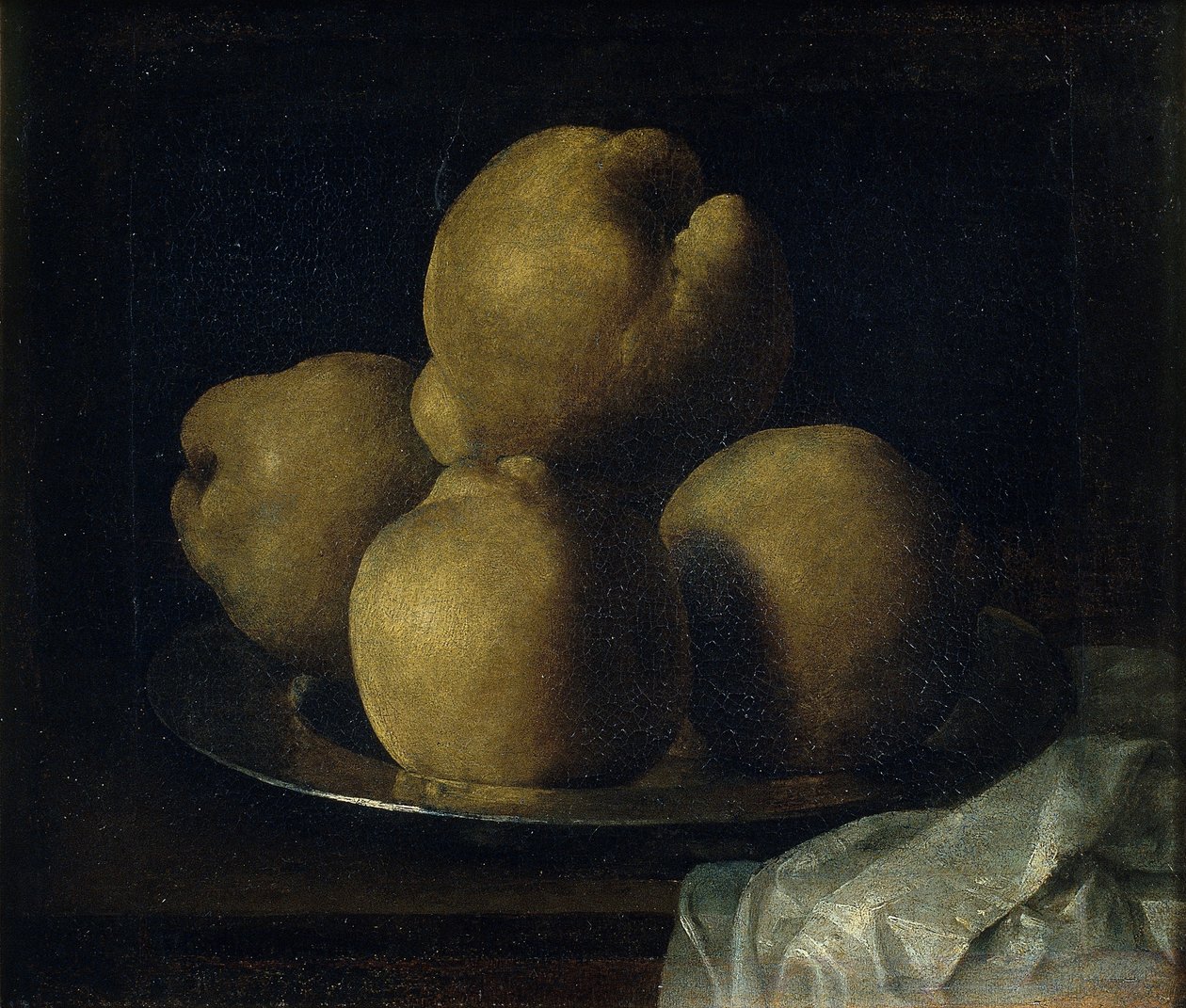 Csendélet birsalmás tállal alkotó: Francisco de Zurbaran