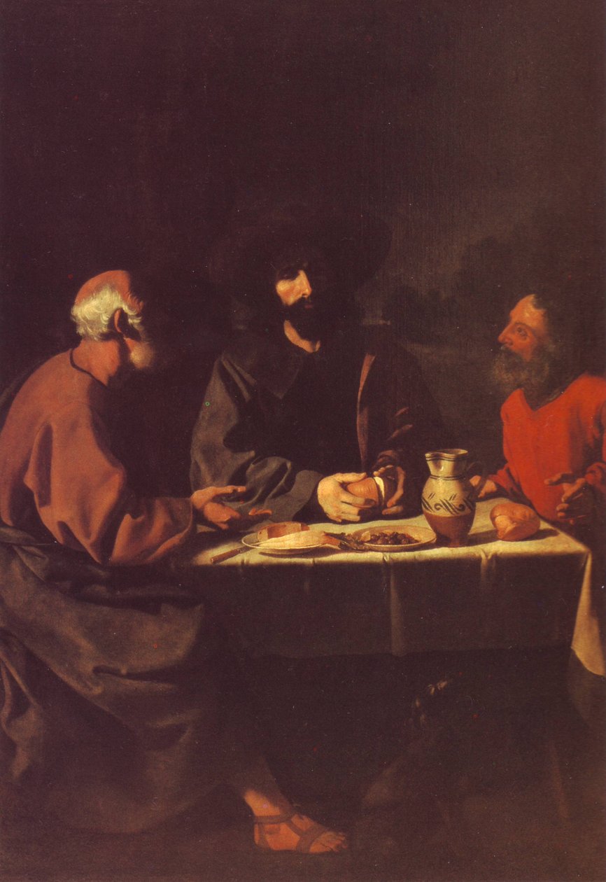 Az emmauszi vacsora alkotó: Francisco de Zurbaran