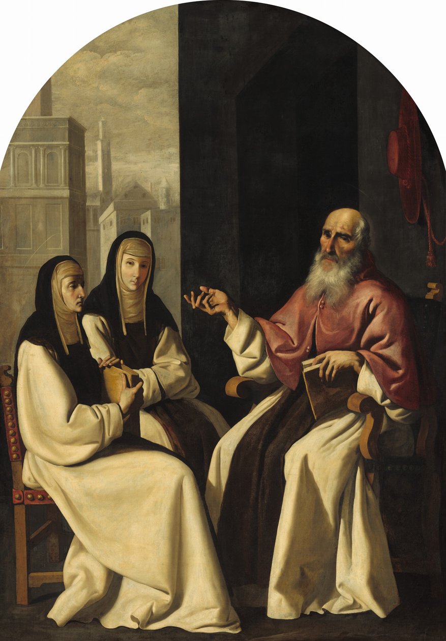 Szent Jeromos Szent Pállal és Szent Eustochiummal alkotó: Francisco de Zurbarán and Workshop