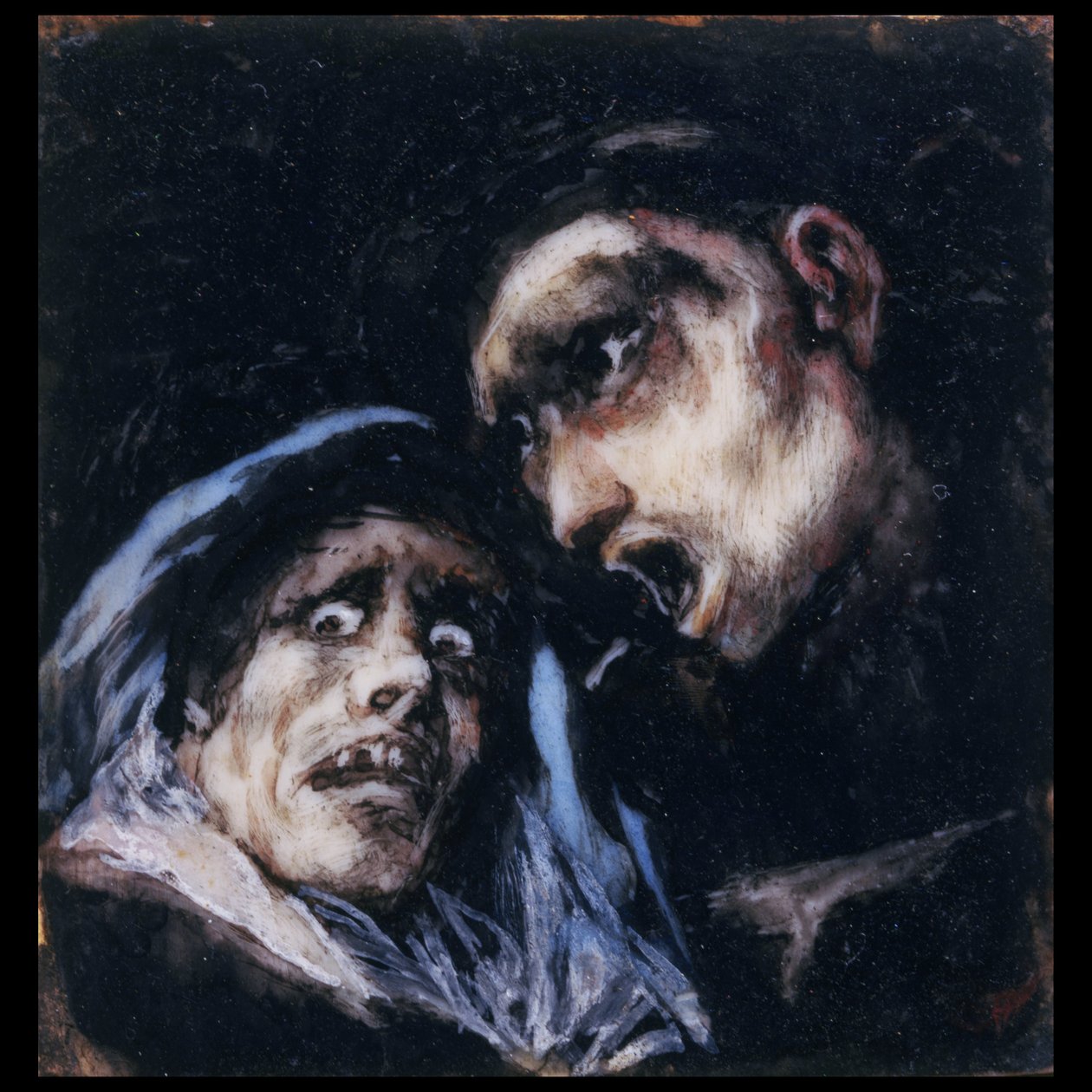Szerzetes beszélget egy öregasszonnyal alkotó: Francisco de Goya