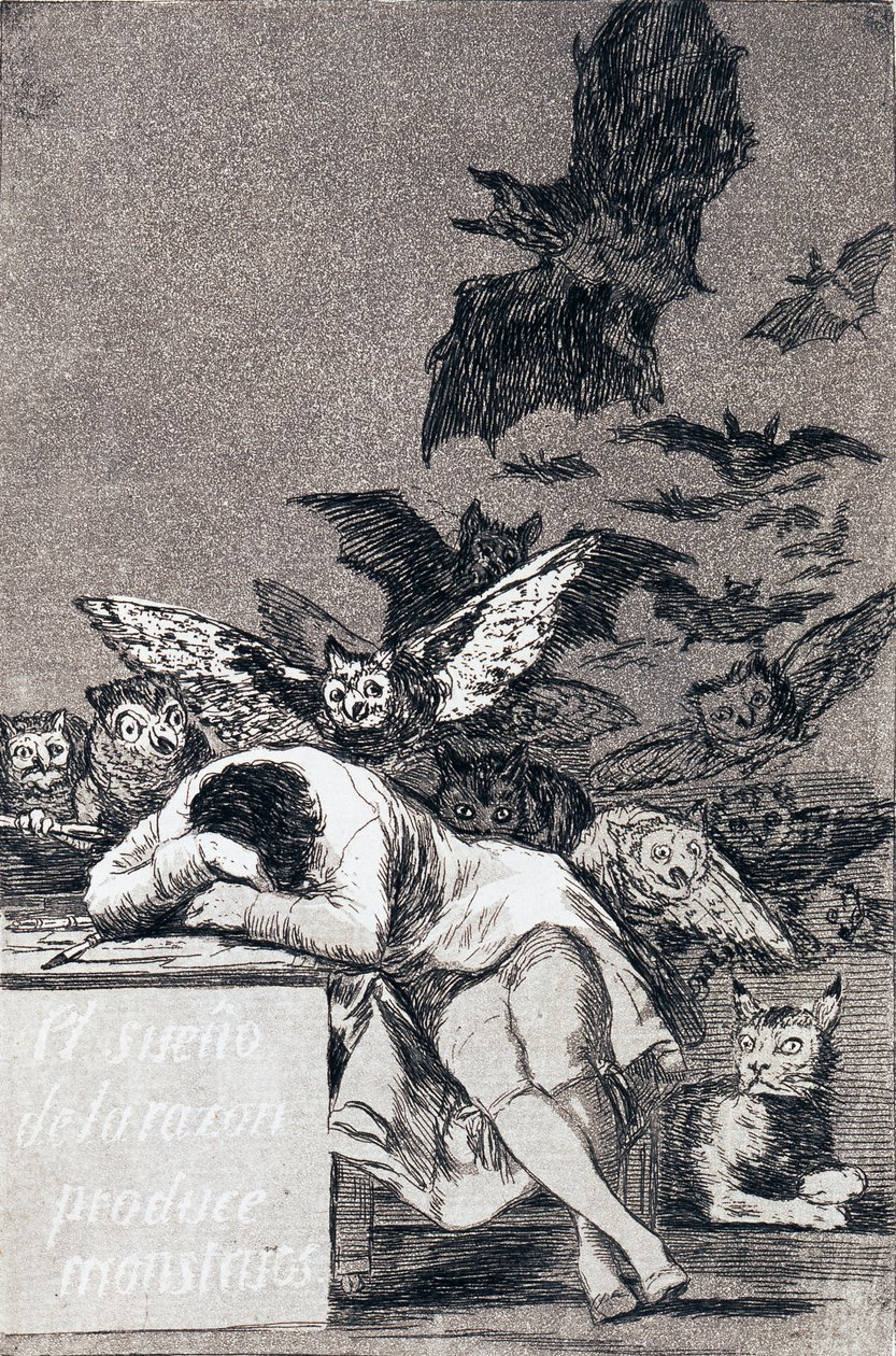 Az ész álma szörnyeket hoz elő alkotó: Francisco de Goya