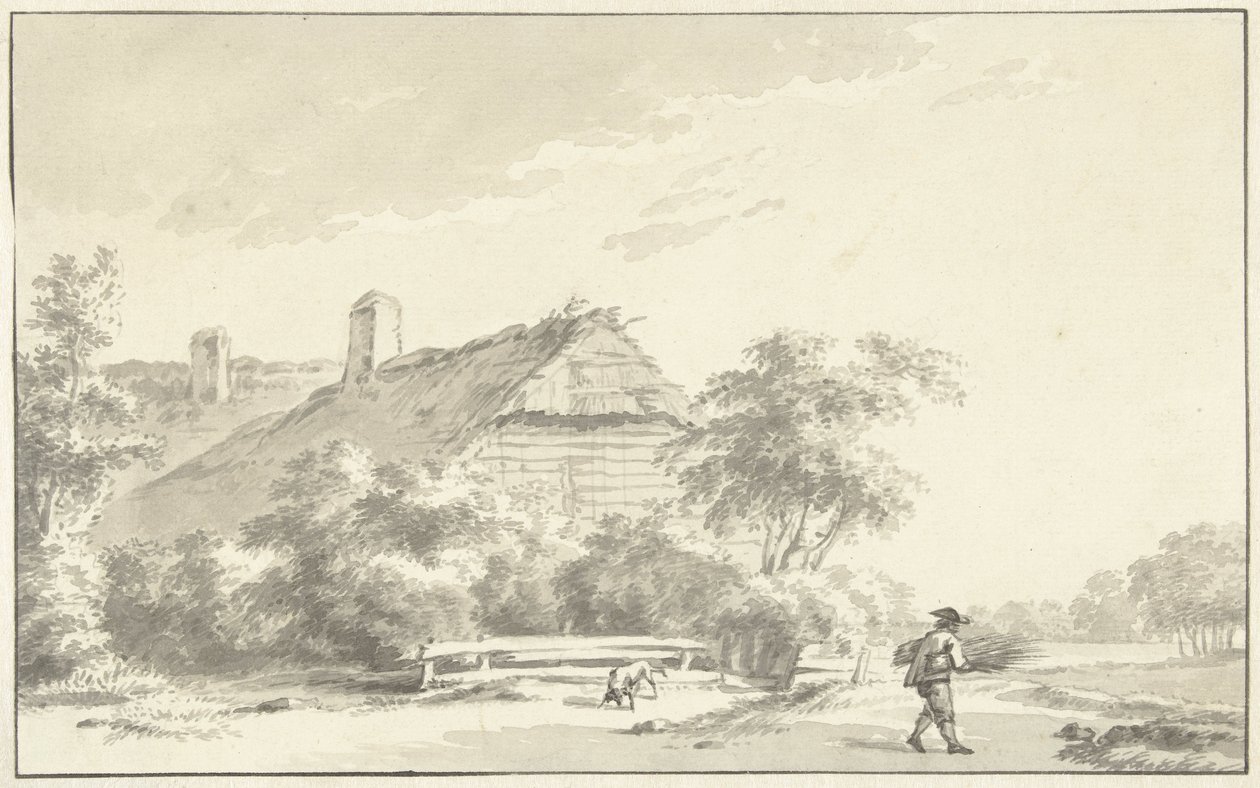 Gazda egy farmra alkotó: Franciscus Andreas Milatz