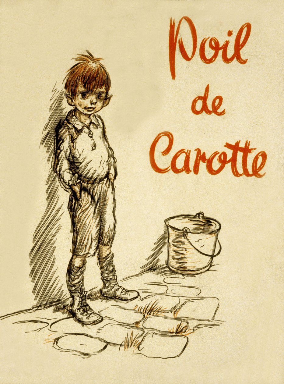 Jules Renard „Poil de Carotte (Sárgarépafej)” borítója (1894) alkotó: Francisque Poulbot