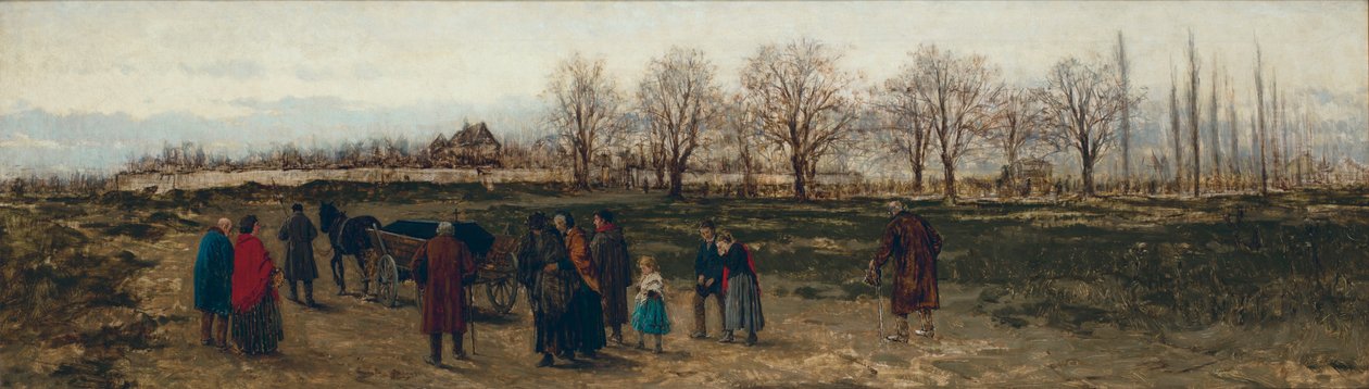 Egy szegény temetése Németországban alkotó: Franciszek Streitt