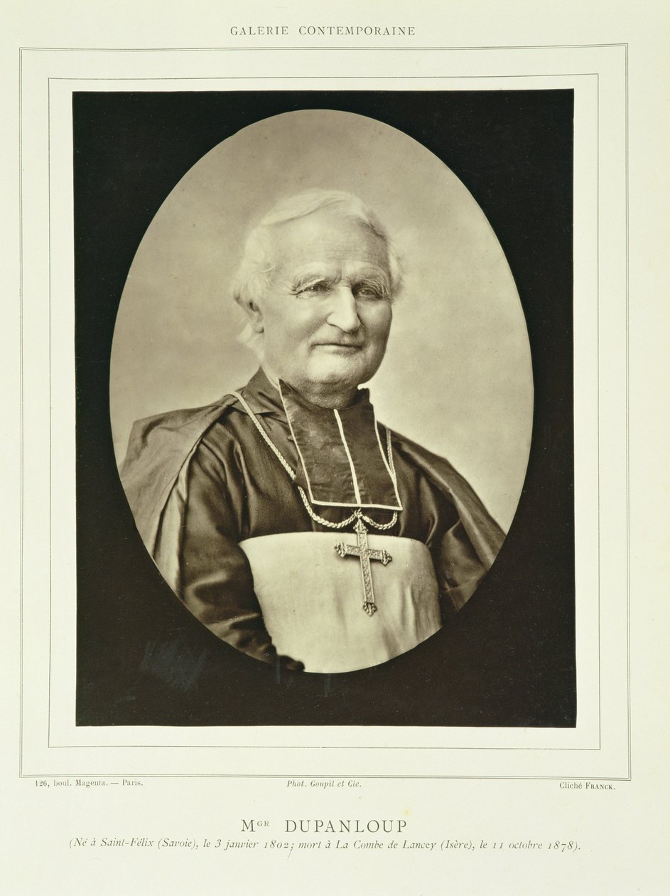 Felix Antoine Philibert Dupanloup (1802-78), a Galerie Contemporaine-ból, 1874-78 körül alkotó: Franck
