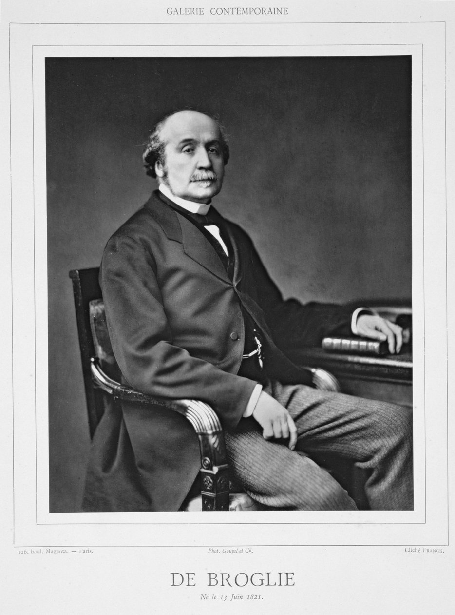 Jacques Victor Albert de Broglie (1821-1901), a Galerie Contemporaine-ból, 1874-78 körül alkotó: Franck