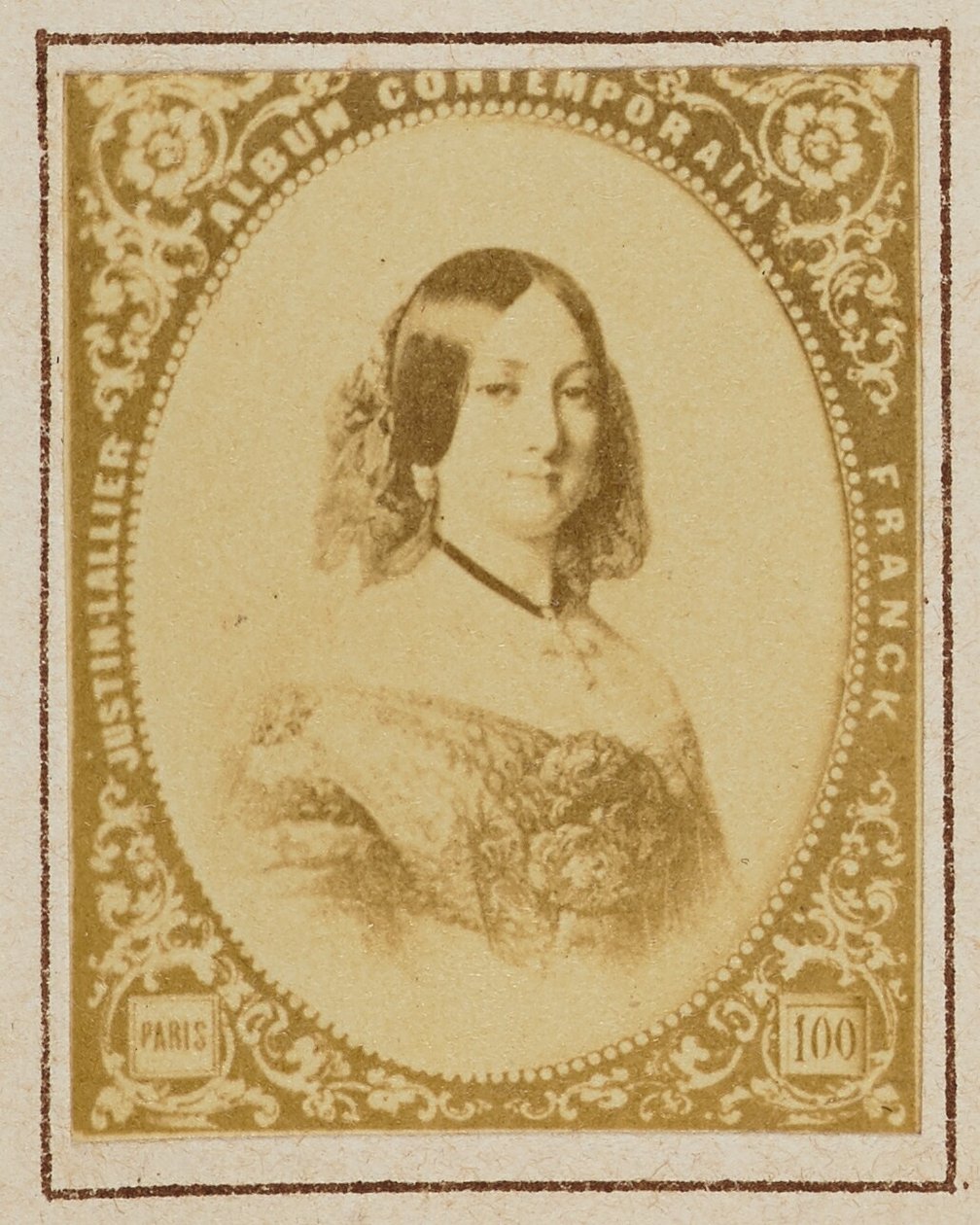 María Luisa Fernanda spanyol infánsnő, Montpensier hercegnője alkotó: Franck (François Marie Louis Alexandre Gobinet de Villecholles)