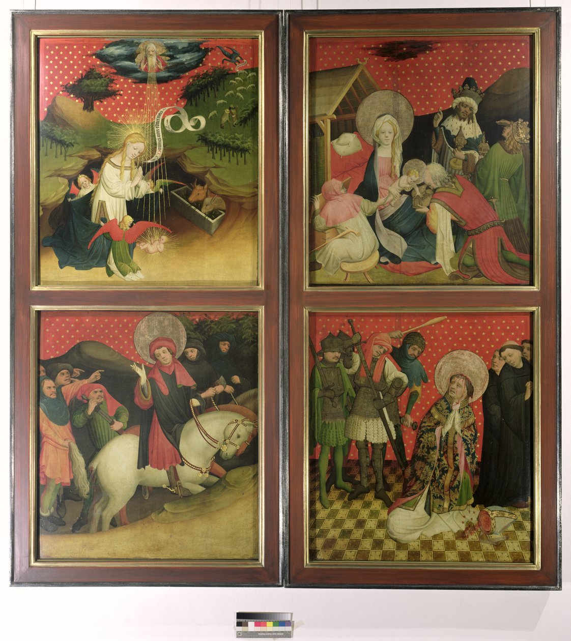 A Szent Tamás-oltár a hamburgi Szent János-templomból, 1424-ben kezdődött (tempera és olaj, tábla) alkotó: Francke Master