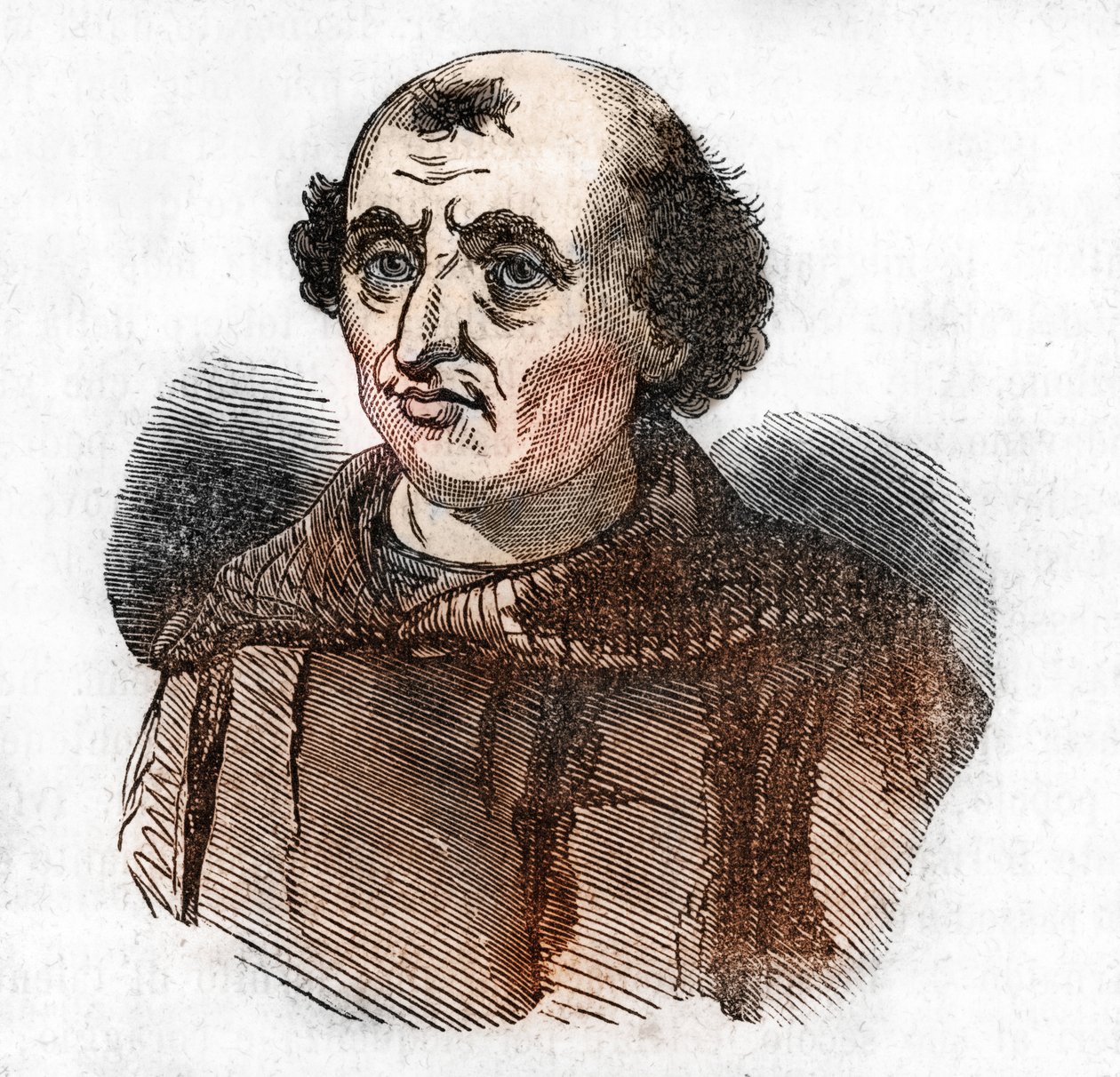 Arnaud de Brescia (Arnaldo da brescie) (1090 - 1155), olasz politikai és vallási reformátor (Bresciai Arnold vagy arnaldus olasz kanonok állandó Lombardiából) portréja Franco Mistrali „Misteri del vaticano” című rajzából alkotó: Franco Mistrali