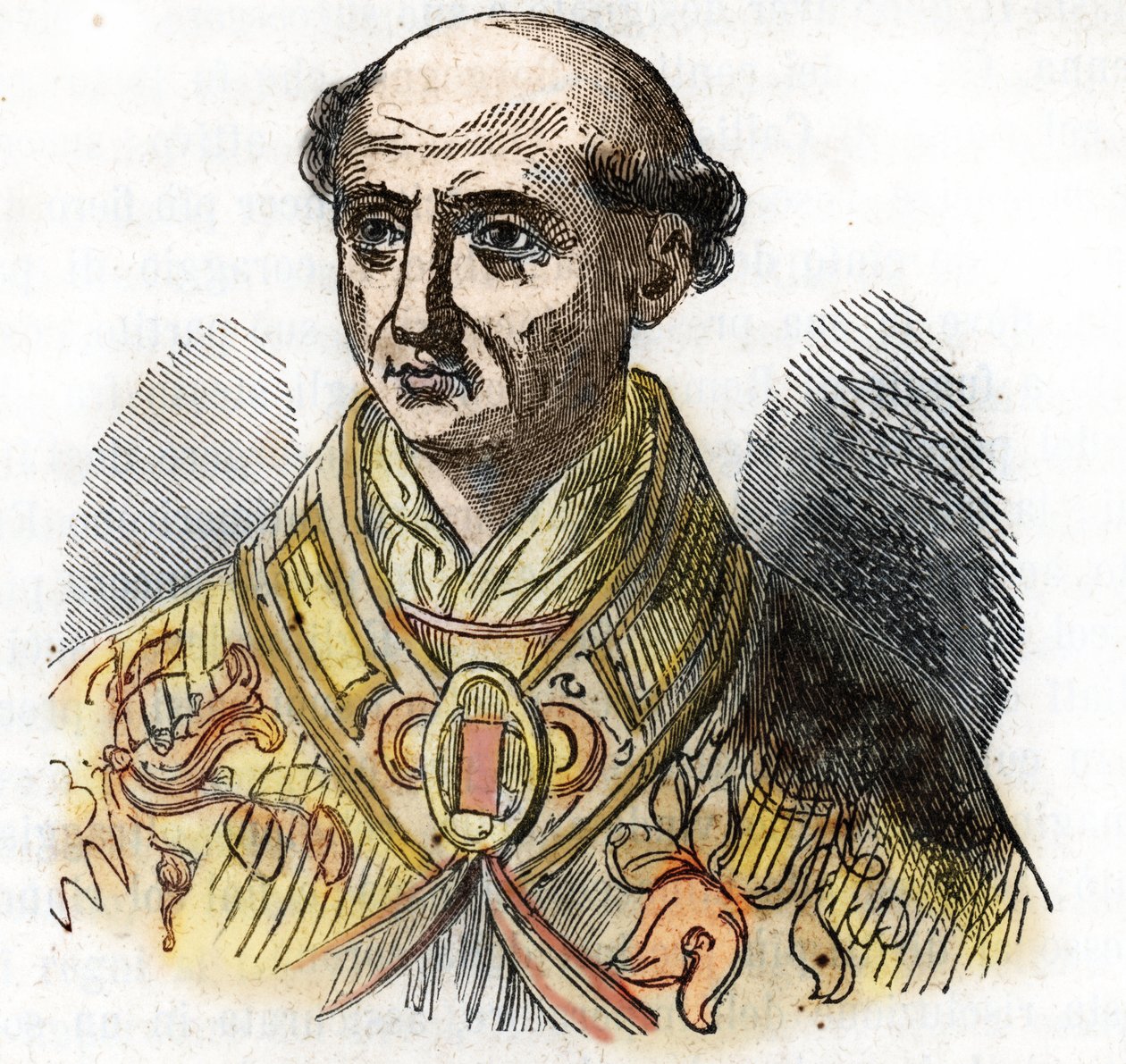 II. Szent Calixte pápa portréja (Gui of Burgundi, olaszul Guido dei Conti di Borgogna, Callisto II alkotó: Franco Mistrali