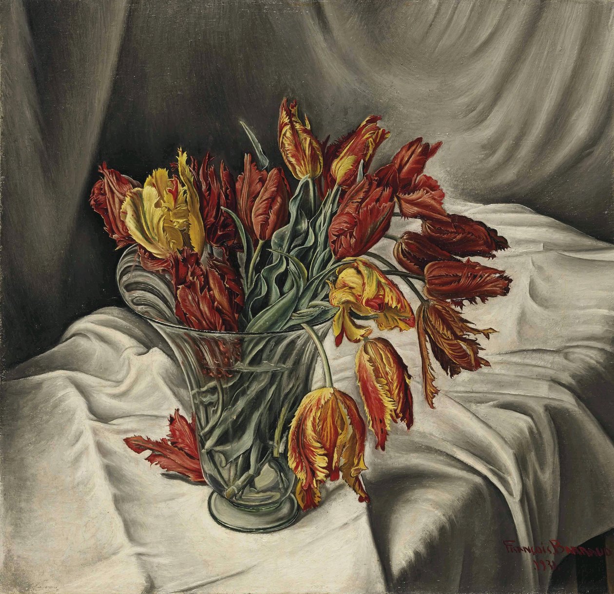 Tulipánok perroquetsn alkotó: Francois Barraud