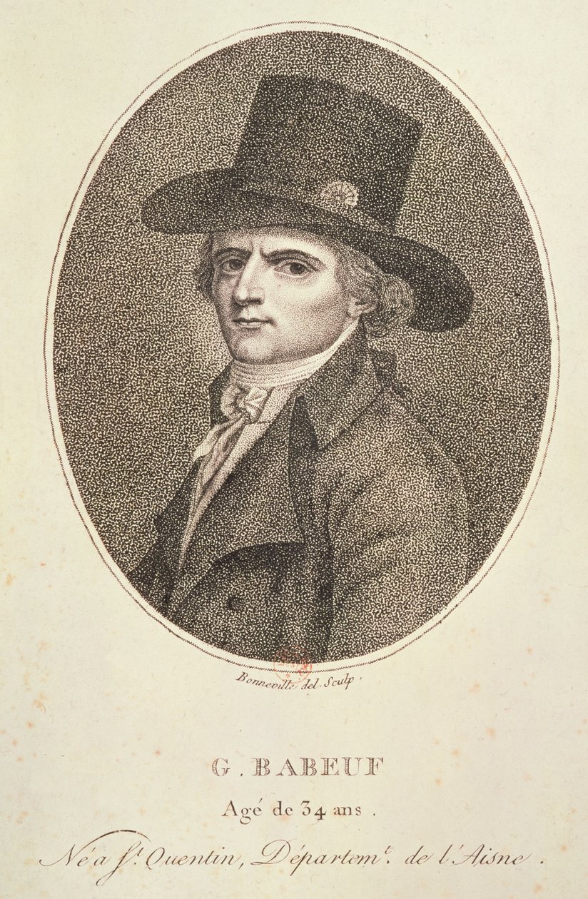 Francois Noel (1760-97) Gracchus Babeuf néven ismert medál portréja, 1794 alkotó: Francois Bonneville
