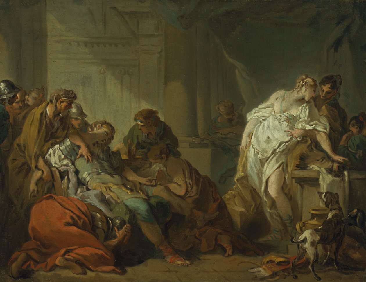 Meleager halála, 1727 körül alkotó: François Boucher