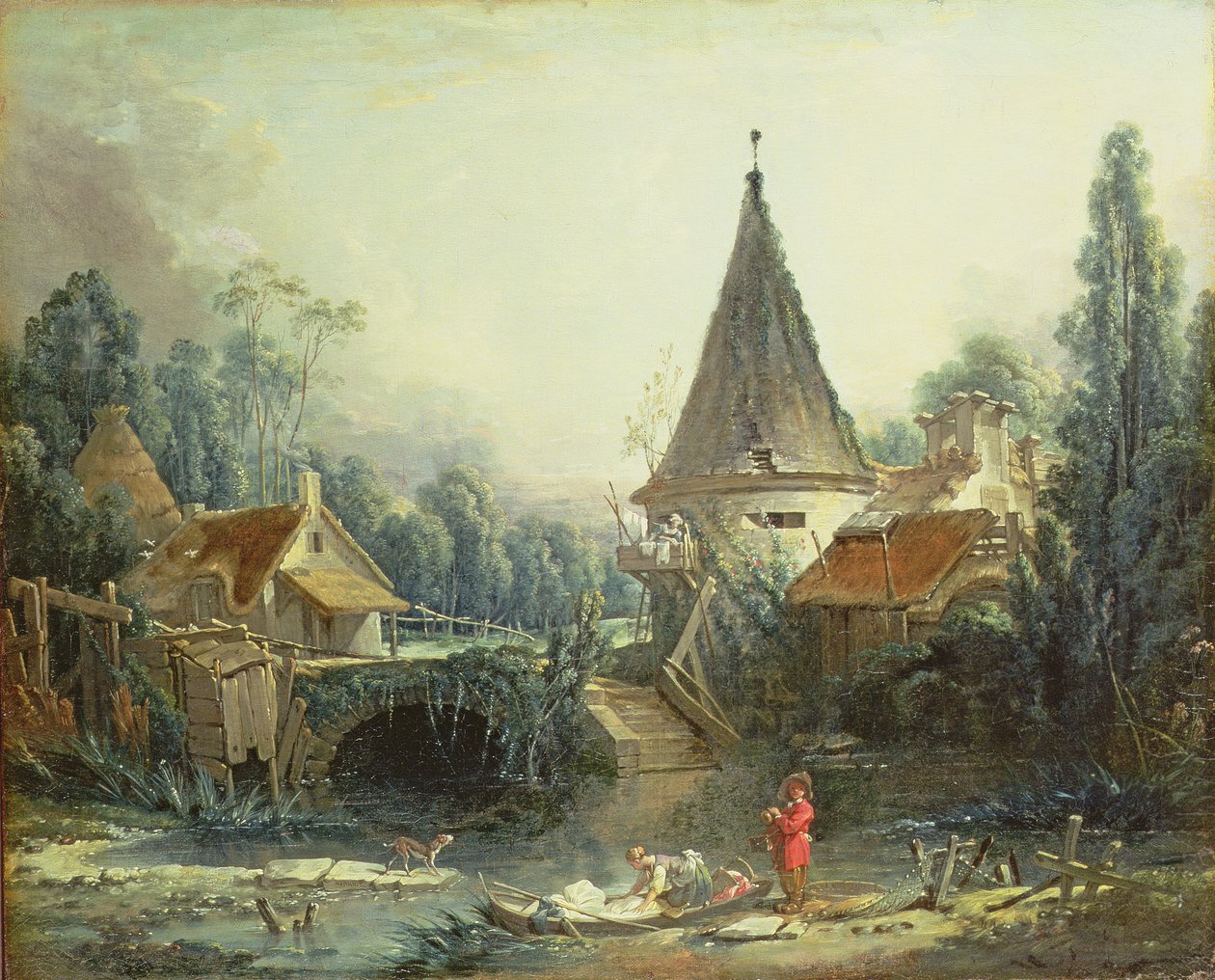 Tájkép Beauvais közelében, 1740-es évek eleje alkotó: François Boucher