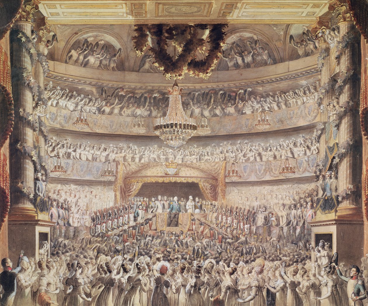 XVIII. Lajos (1755-1824) a párizsi Theatre de l