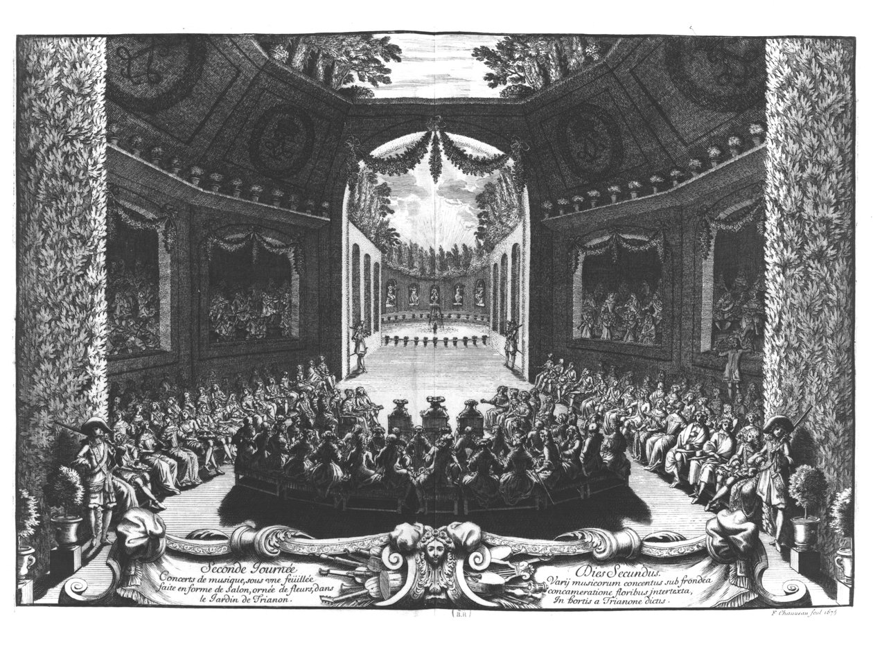 Koncert a Trianon kertjében, Versailles-i ünnepség 2. napja, 1668. július 14.