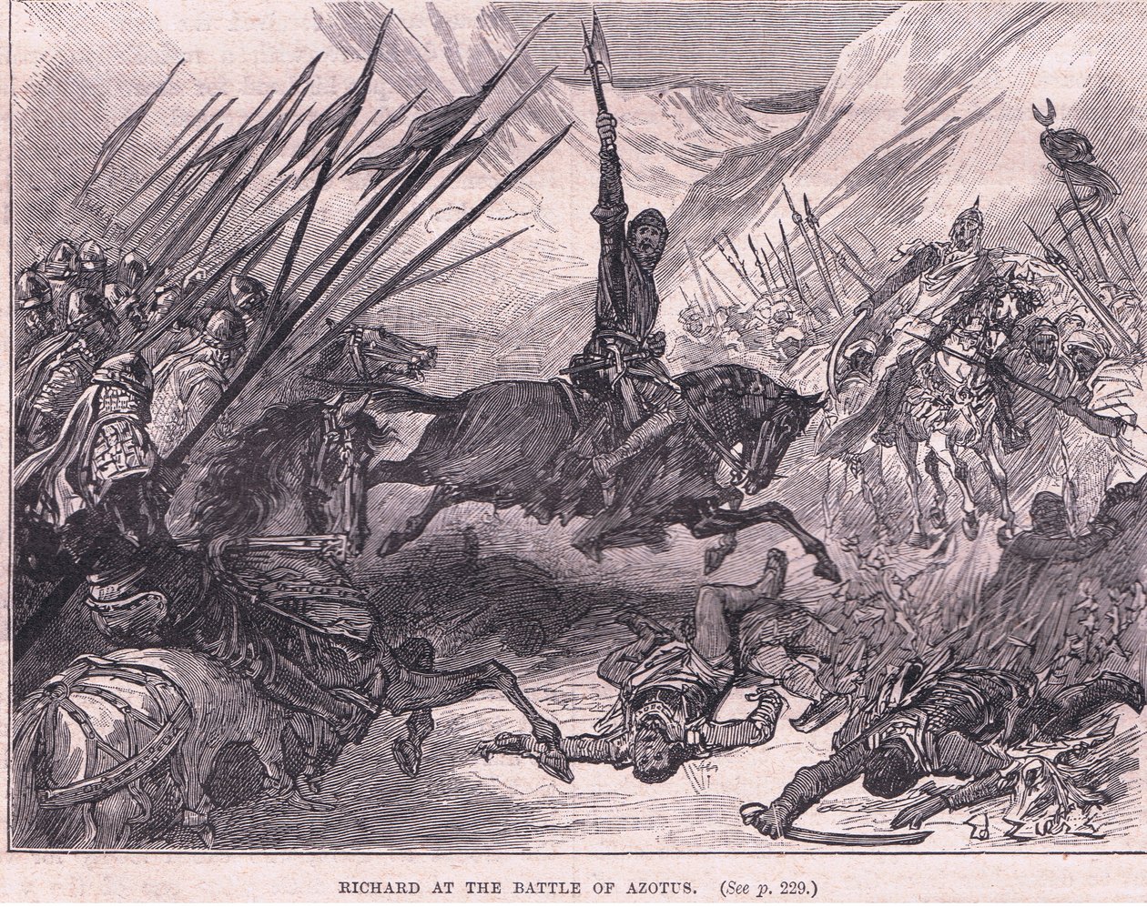 Richard az azotusi csatában i.sz. 1191-ben alkotó: Francois Edouard Zier
