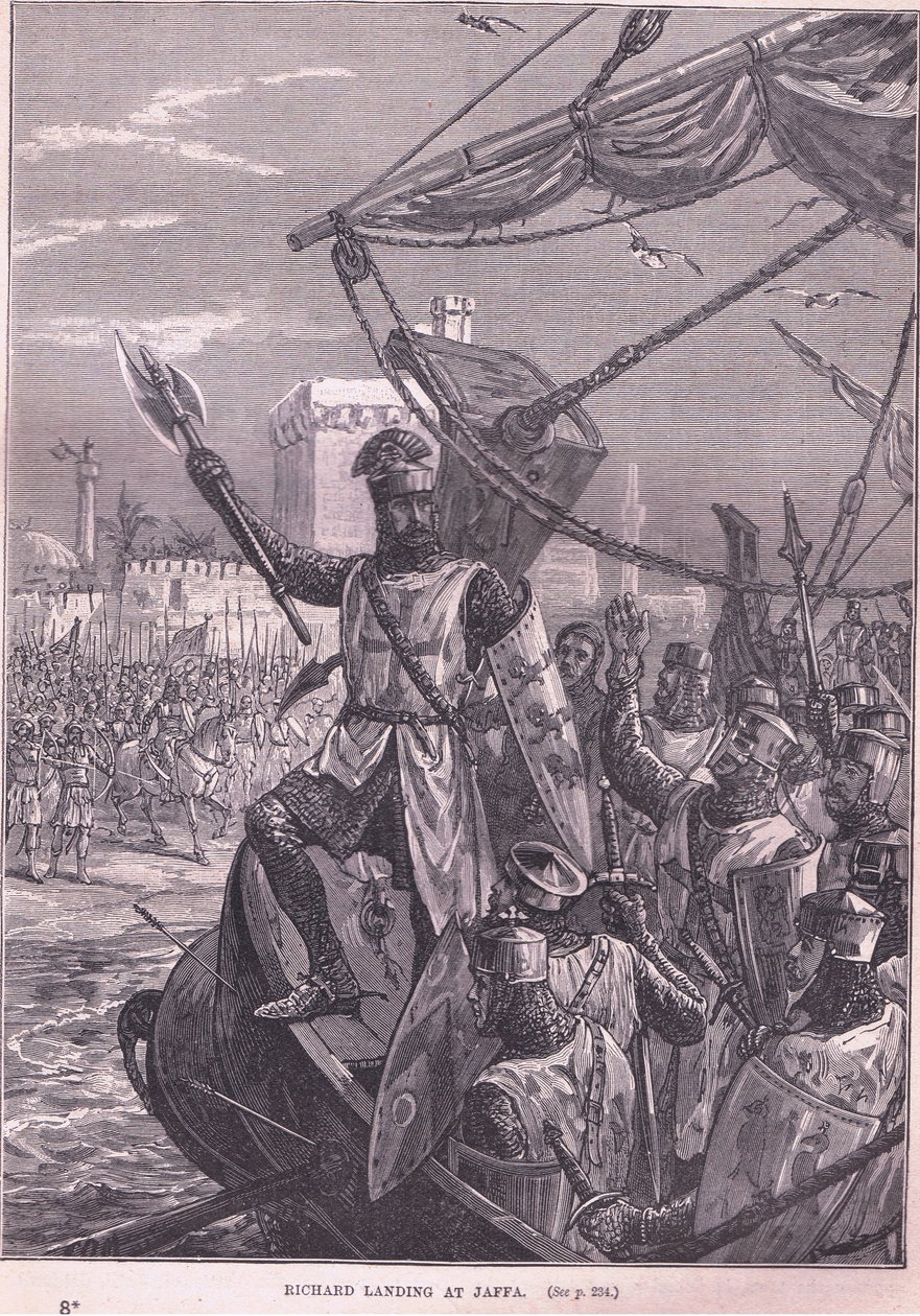 Richard leszállás Jaffában i.sz. 1192 alkotó: Francois Edouard Zier