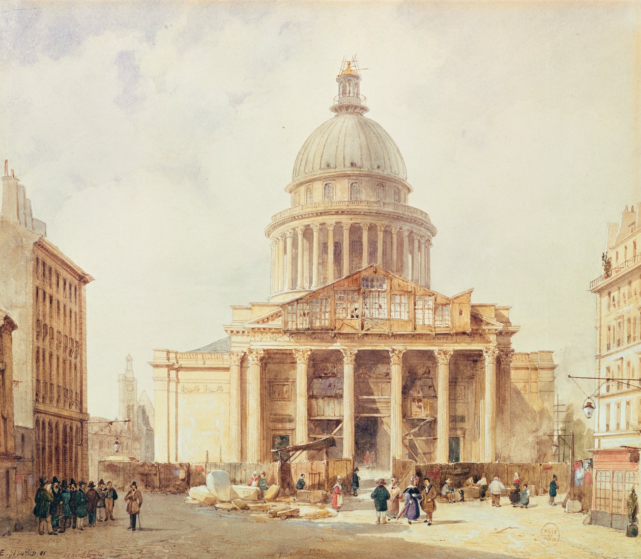 A Pantheon 1835-ben alkotó: Francois Etienne Villeret