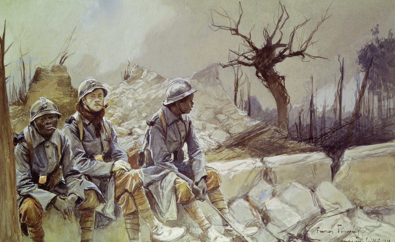Dampierre, 1916. július alkotó: Francois Flameng