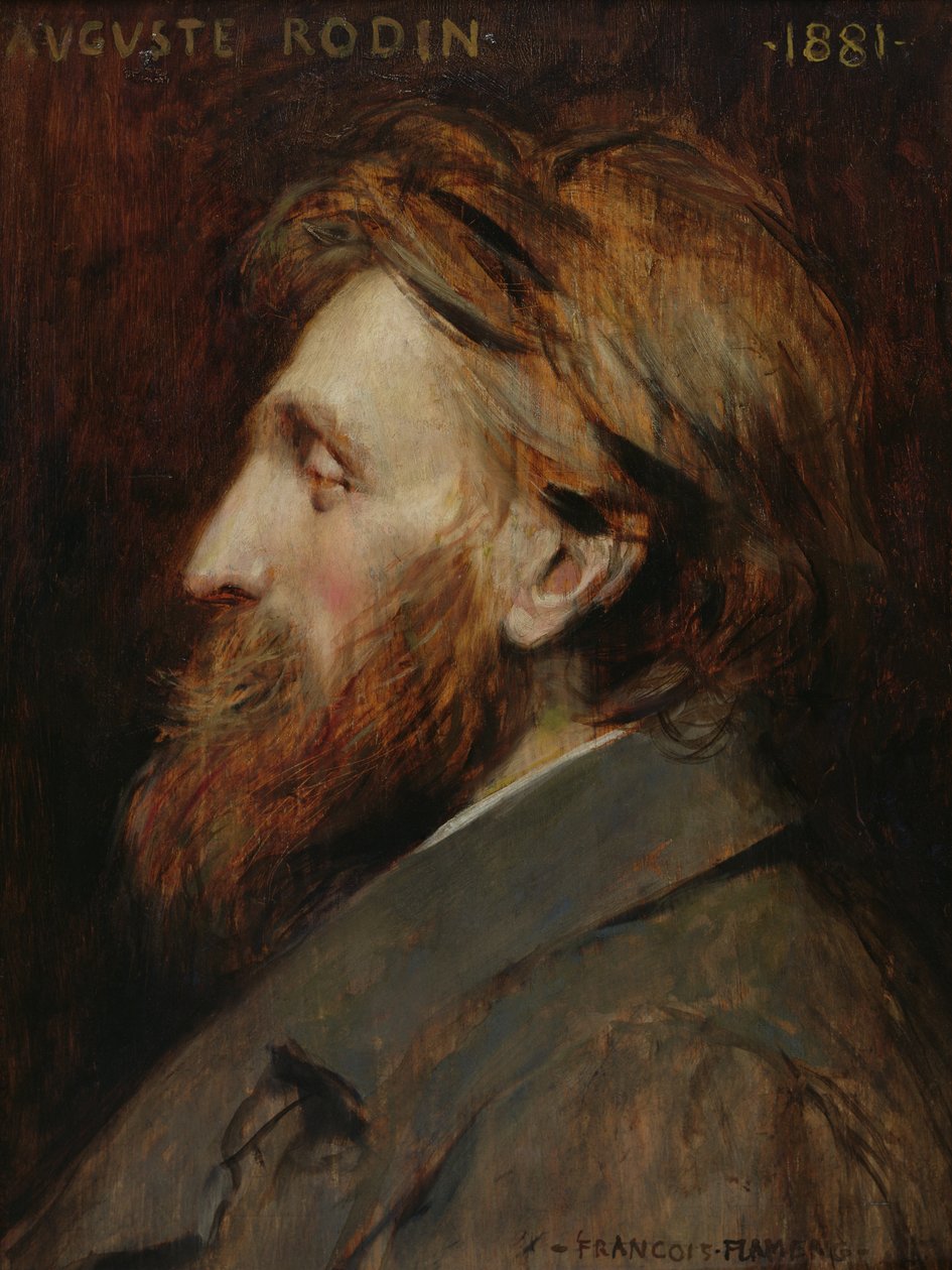 Auguste Rodin (1840-1917) portréja 1881 alkotó: Francois Flameng