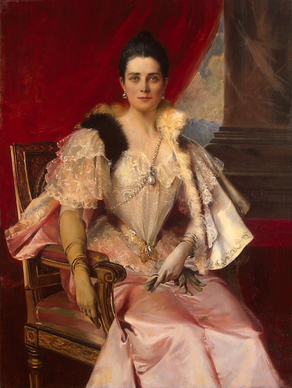 Zinaida Jusupova portréja 1861-1939 alkotó: Francois Flameng