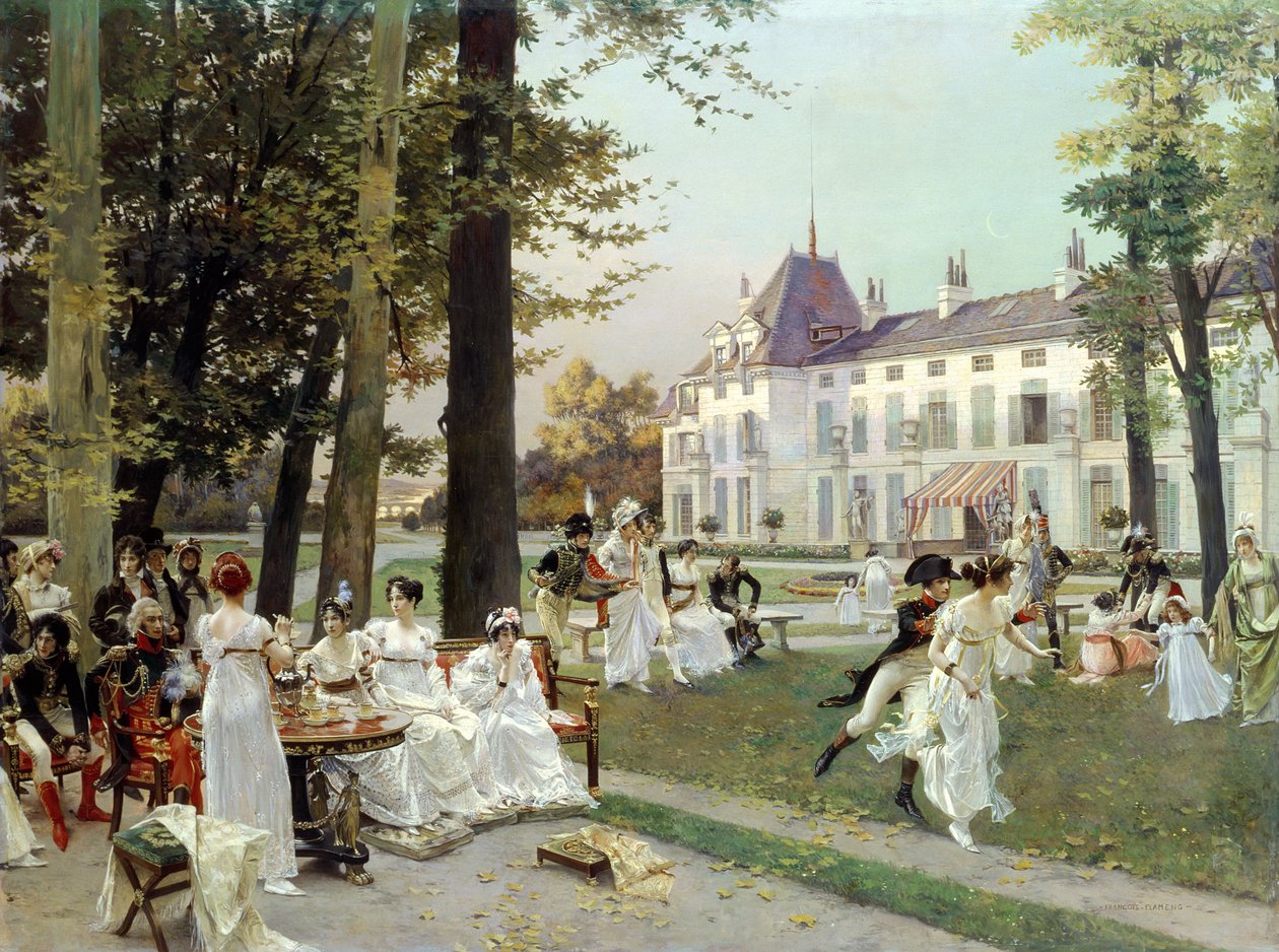 Fogadás a Malmaisonban, 1802 alkotó: Francois Flameng