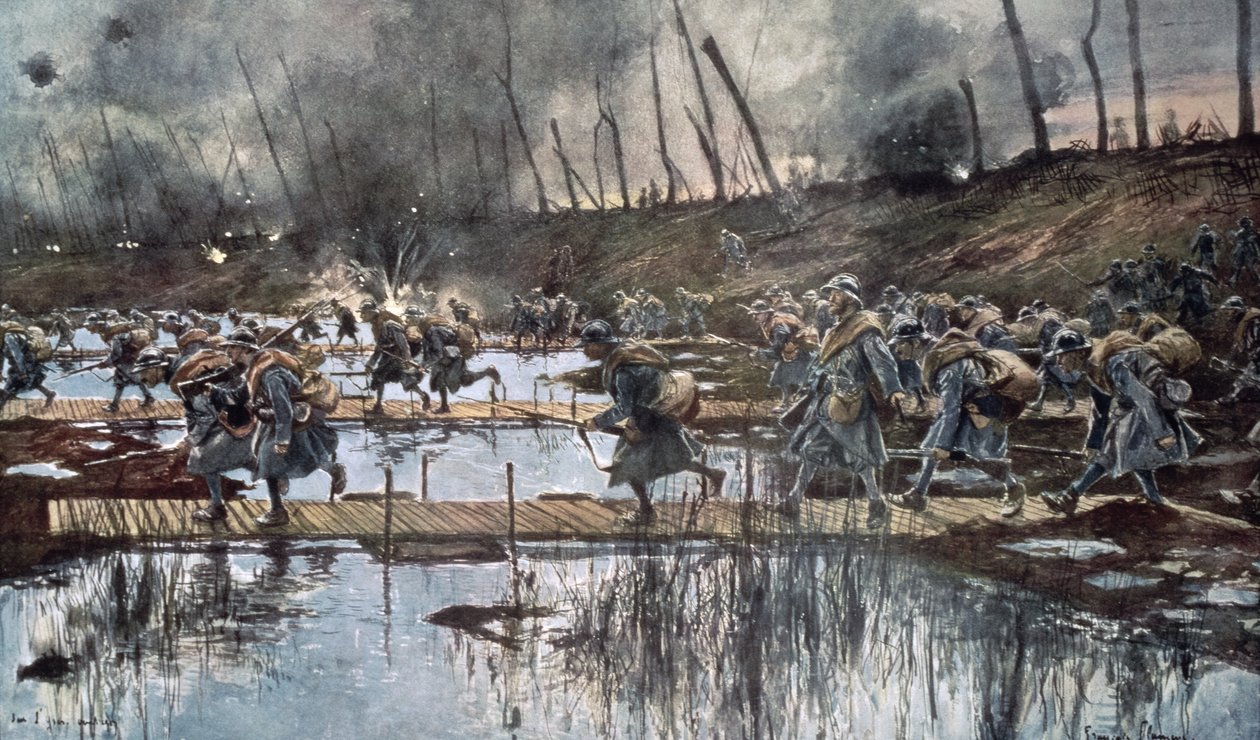 A felhasználó csatája 1914-ben alkotó: Francois Flameng