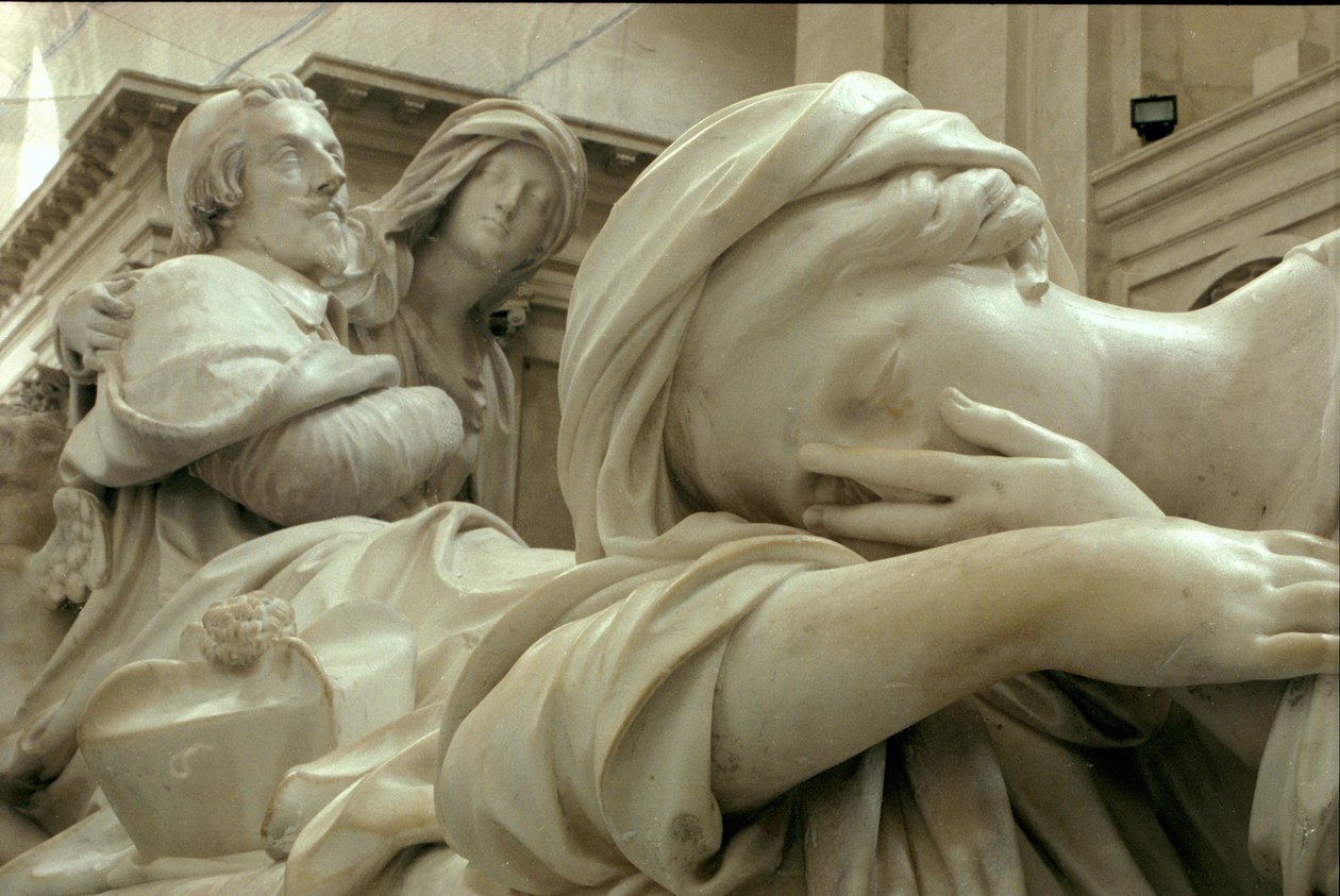 Armand-Jean du Plessis, Richelieu bíboros (1585-1642) temetkezési emlékmű részlete, 1694 márvány lásd még: 252687 alkotó: Francois Girardon
