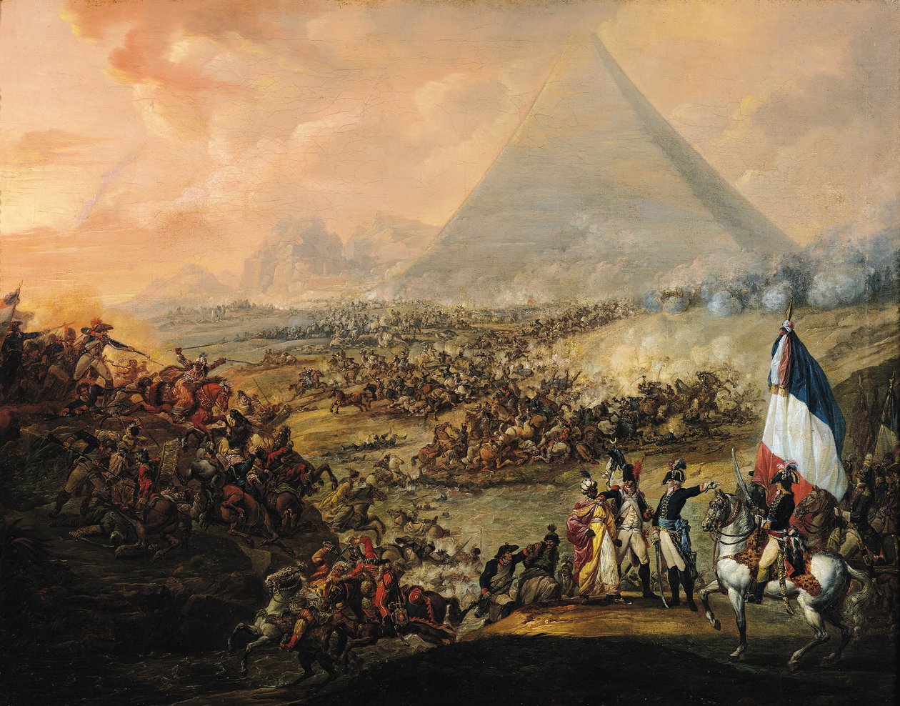 Piramiscsata, 1798. július 21 alkotó: Francois Louis Joseph Watteau
