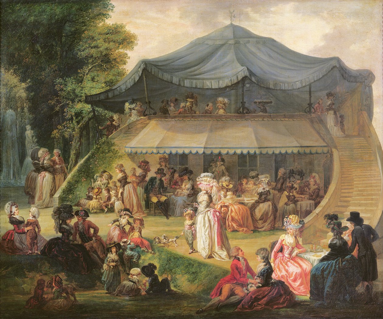Fete a Lille melletti Colisee-ban, 1791 körül alkotó: Francois Louis Joseph Watteau