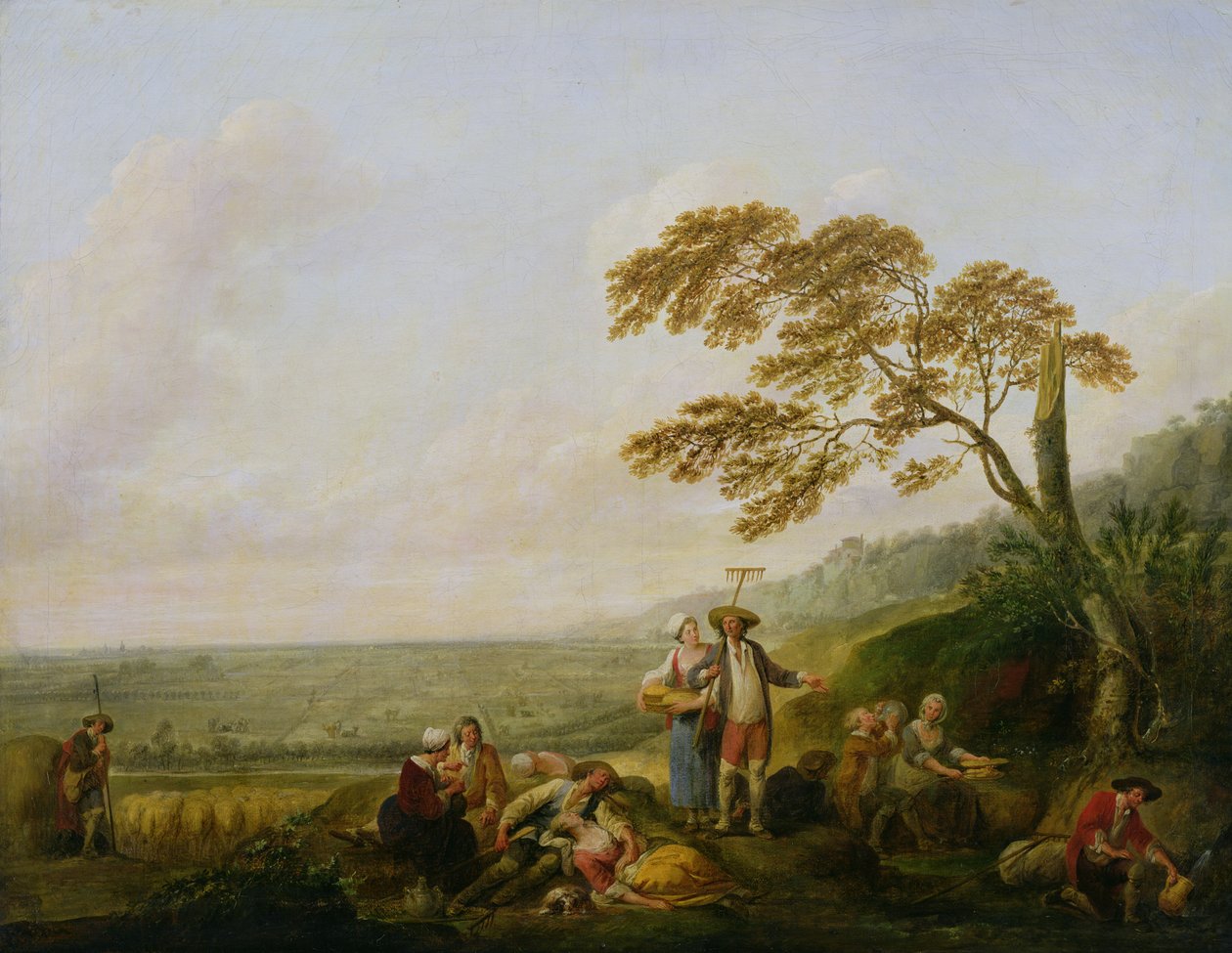 Déli nap, a nap négy óráját bemutató sorozatból, 1771 alkotó: Francois Louis Joseph Watteau