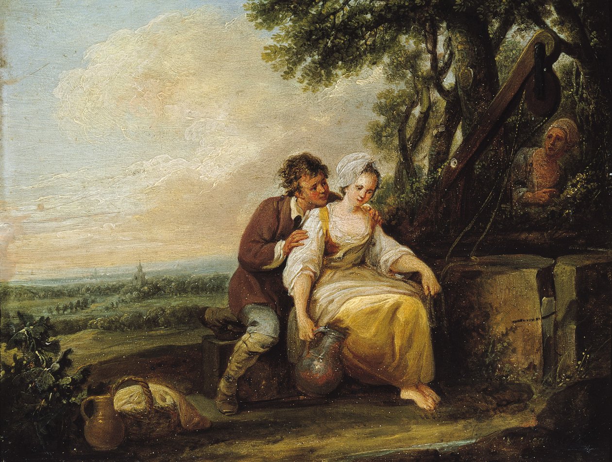 Galántei jelenet, 1774 alkotó: Francois Louis Joseph Watteau