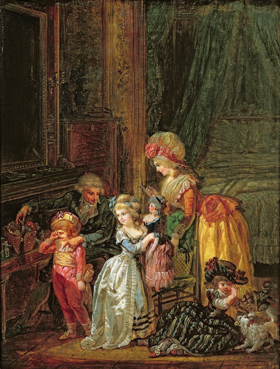 Szent Miklós napja alkotó: Francois Louis Joseph Watteau