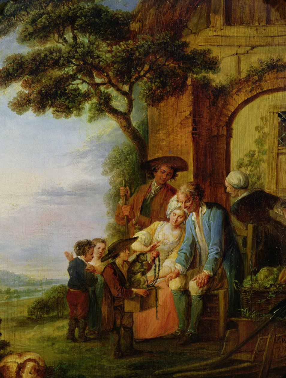 A savoyai fiú és mormotája, 1783 alkotó: Francois Louis Joseph Watteau