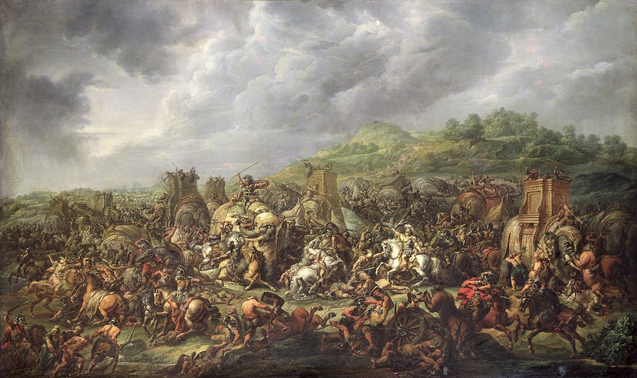 Porus legyőzése Nagy Sándortól (Kr. e. 356-323) Kr. e. 327 alkotó: Francois Louis Joseph Watteau