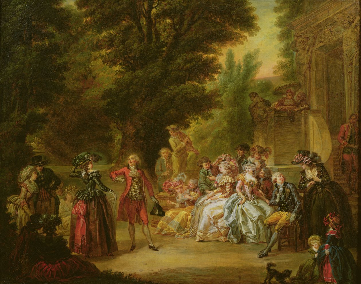 Menüett a tölgyfa alatt, 1787 alkotó: Francois Louis Joseph Watteau