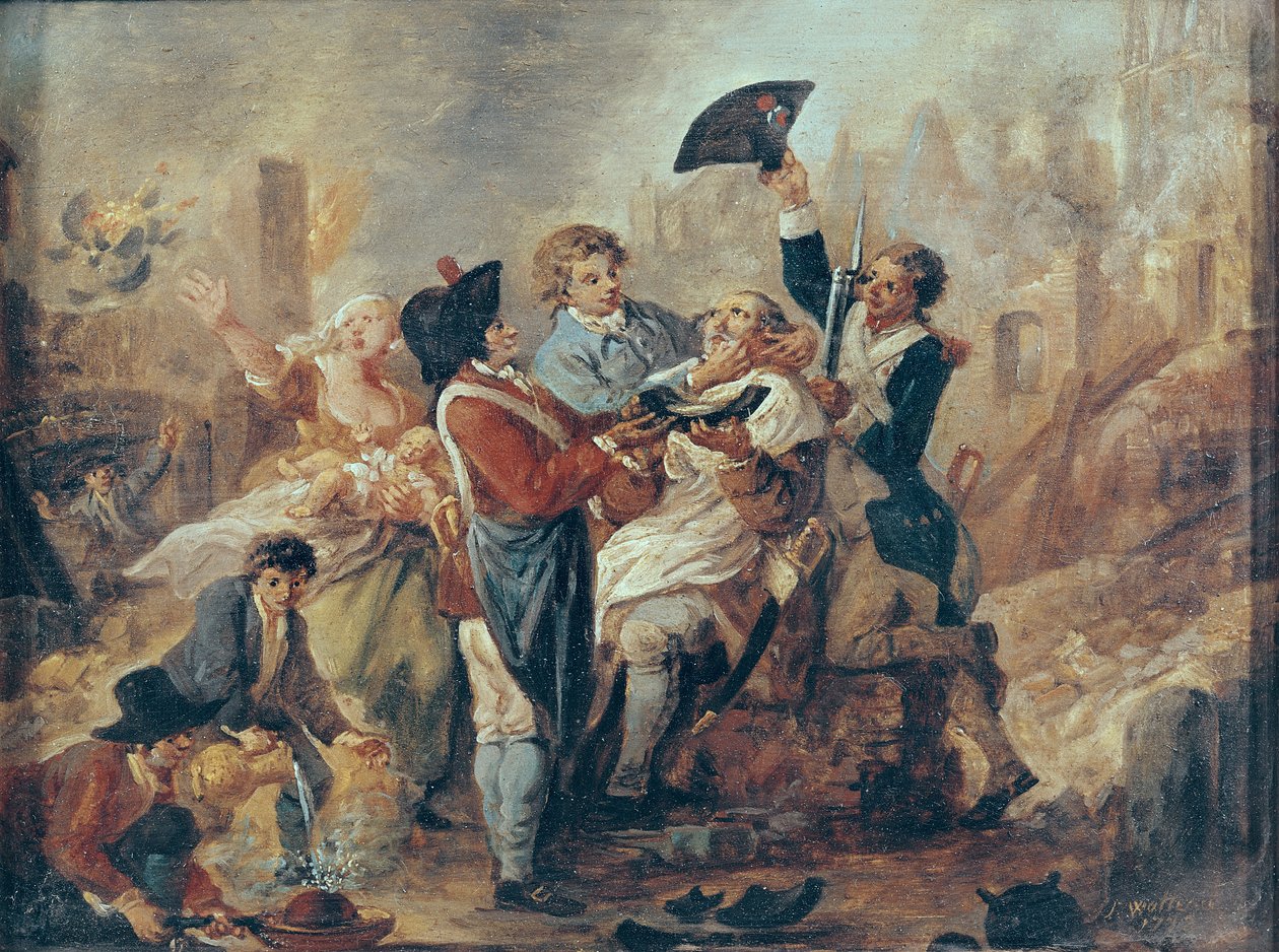 A lille-i borotválkozó bögre, 1793 alkotó: Francois Louis Joseph Watteau