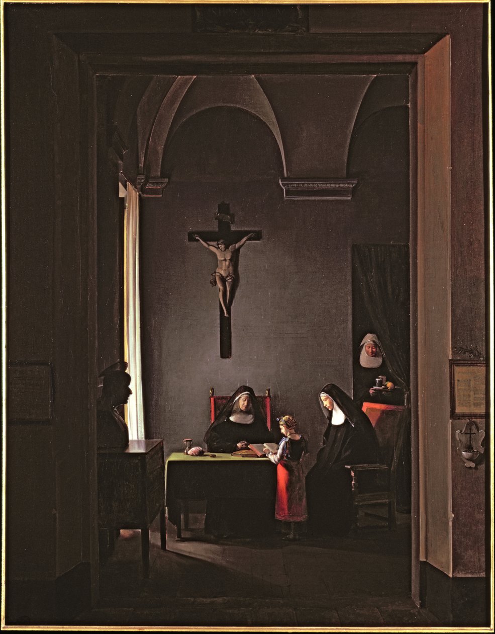 Olvasóóra egy kolostorban, 1810 alkotó: Francois Marius Granet