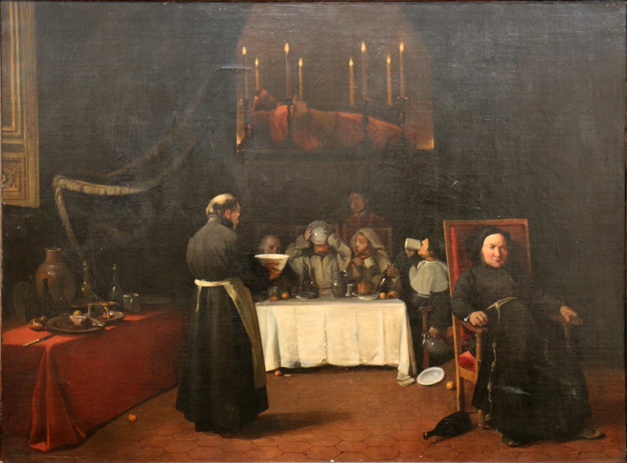 Temetési virrasztás alkotó: Francois Marius Granet