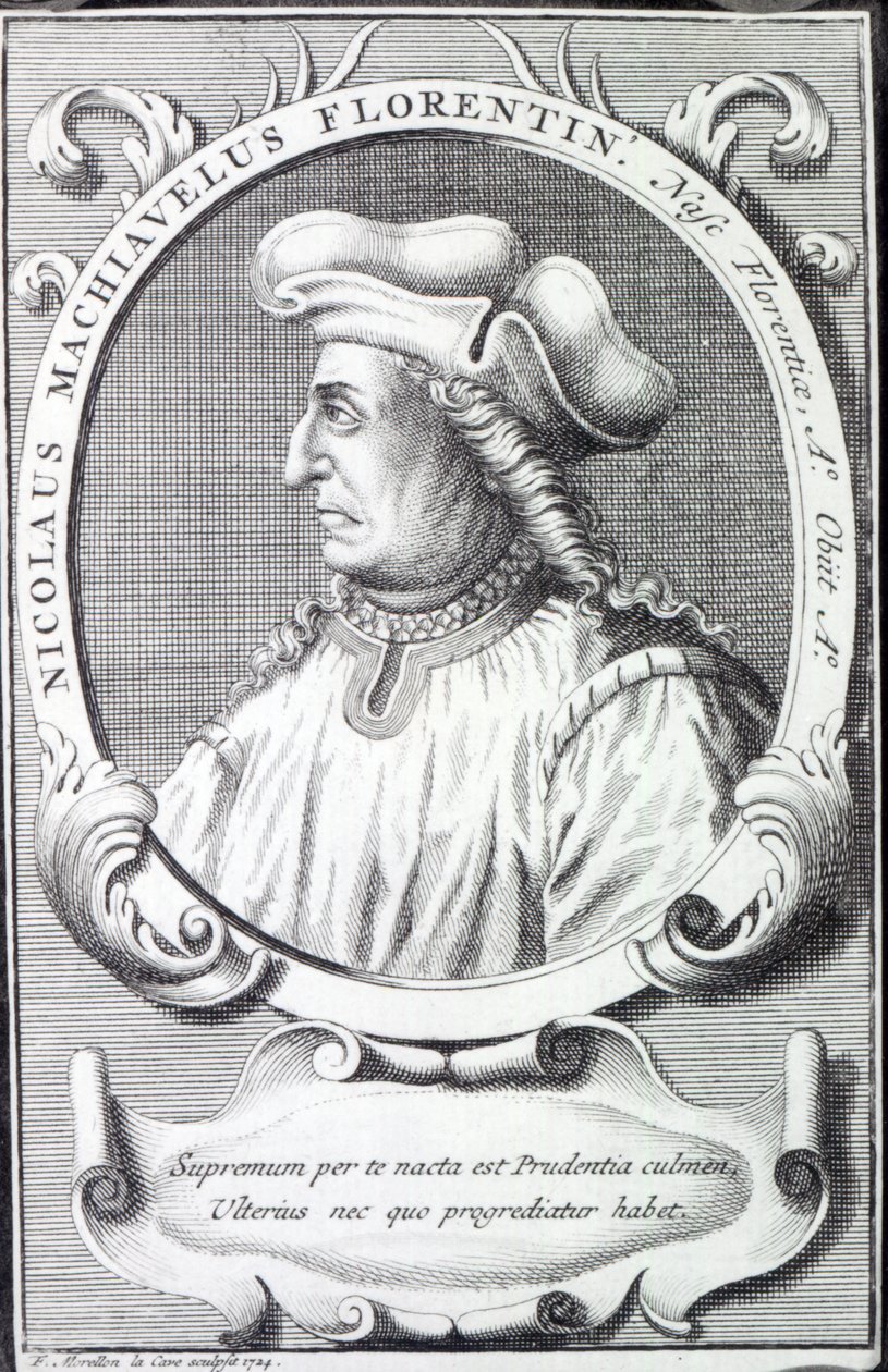 Niccolo Machiavelli, 1724 alkotó: Francois Morellon la Cave
