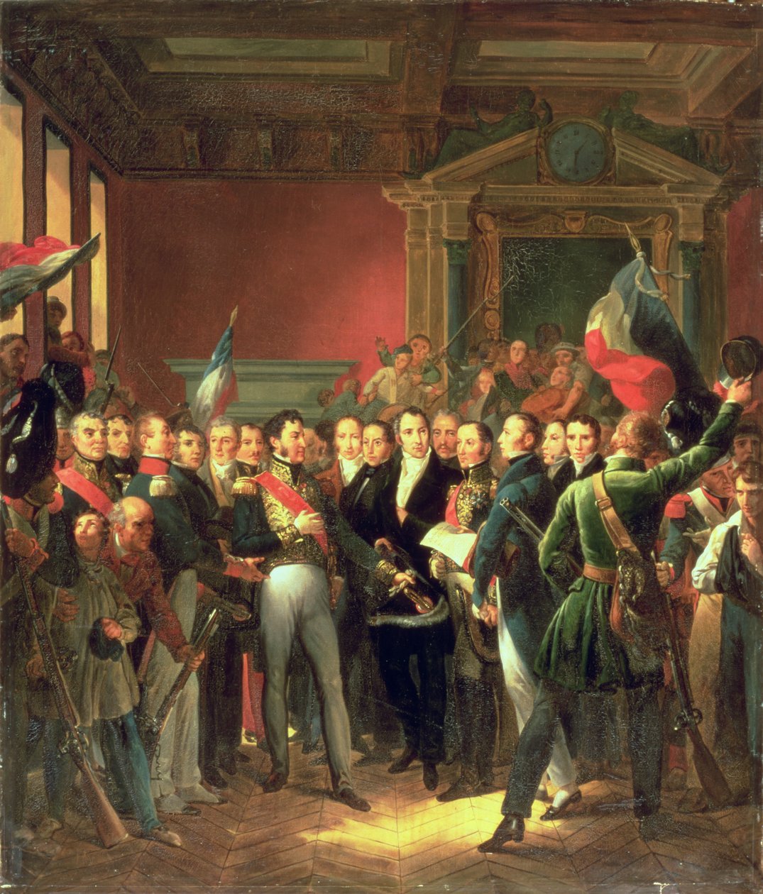A Képviselők Nyilatkozatának felolvasása, 1830 alkotó: Baron François Pascal Simon Gérard