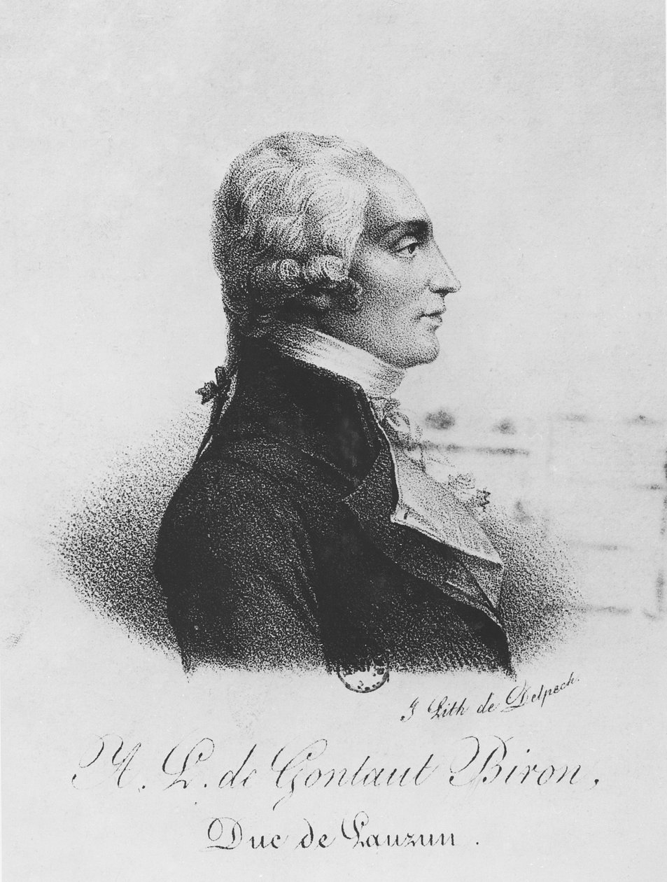 Armand de Gontaut, Biron hercege alkotó: Francois Seraphin Delpech