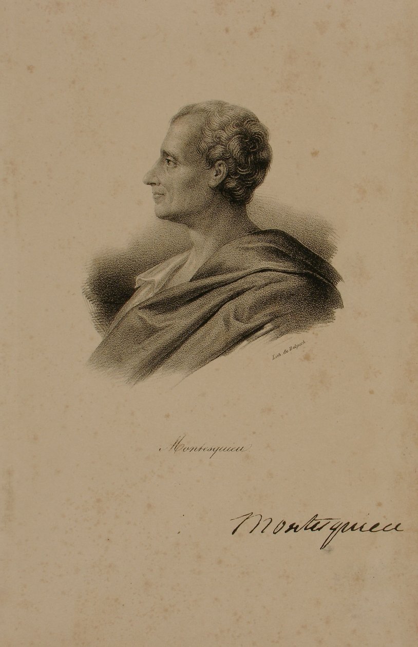Charles Louis de Secondat, de Montesquieu báró (1689-1755) alkotó: Francois Seraphin Delpech