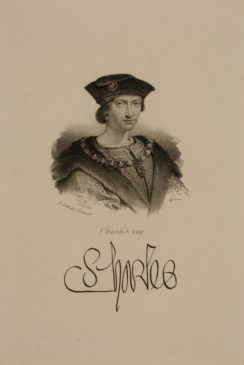VIII. Károly (1470-98) francia király alkotó: Francois Seraphin Delpech