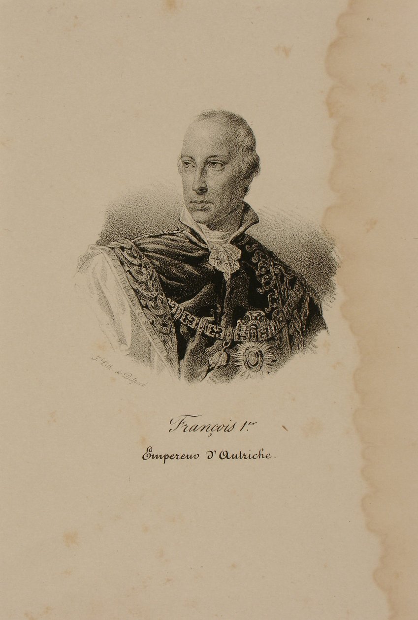 I. Ferenc (1768-1835) Ausztria első császára (1804-35) (kőnyomat) alkotó: Francois Seraphin Delpech