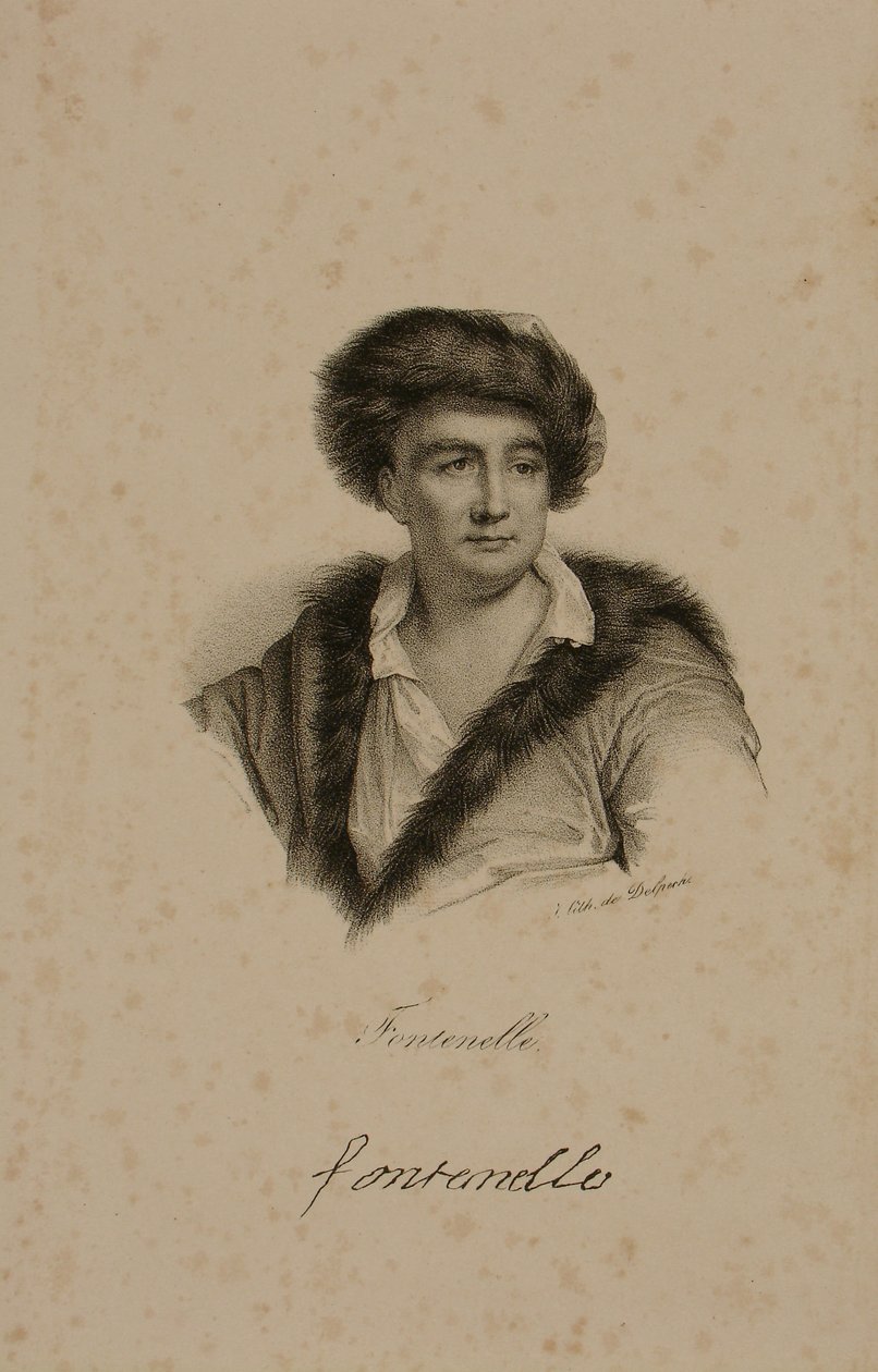 Bernard le Bovier de Fontenelle (1657-1757) portréja alkotó: Francois Seraphin Delpech