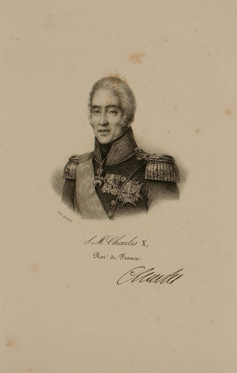X. Károly portréja (1757-1836) alkotó: Francois Seraphin Delpech