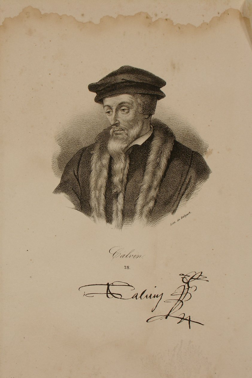Kálvin János portréja (1509-64) alkotó: Francois Seraphin Delpech
