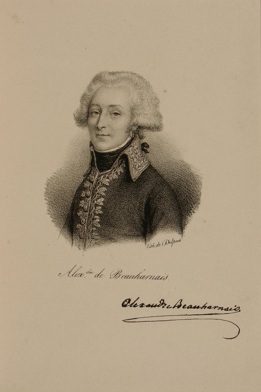 Alexandre-Francois-Marie de Beauharnais vikomt (1760-94) portréja alkotó: Francois Seraphin Delpech